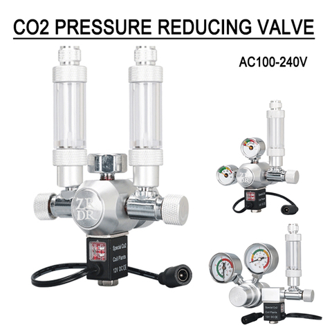 ZRDR – régulateur de CO2 pour Aquarium avec électrovanne, compteur de bulles unidirectionnel, kit de système de contrôle pour Aquarium, valve de réduction de pression de CO2 ► Photo 1/6