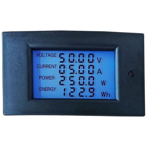 50A DC 7.5-100V voltmètre LCD numérique ampèremètre wattmètre puissance compteur d'énergie Volt kwh Watt Amp ► Photo 1/6
