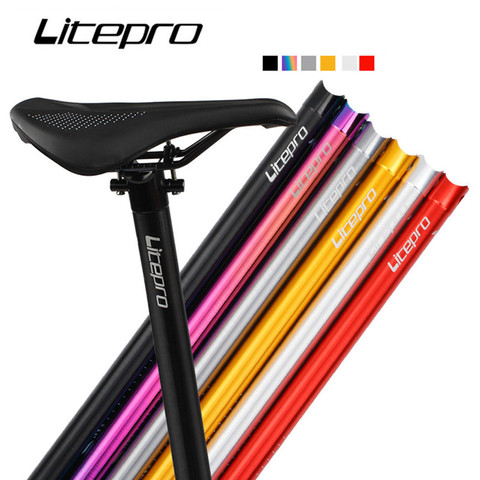 Litepro – Tube de selle ultraléger pour vélo pliant Fnhon, en alliage d'aluminium, 33.9x600MM, 338G ► Photo 1/6