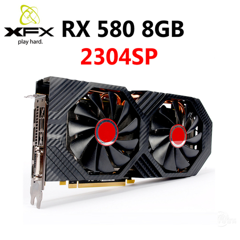 XFX RX 580 8GB cartes graphiques 256Bit GDDR5 carte vidéo pour AMD RX500 série VGA cartes RX580-8GB HDMI DVI RX580 8GB 2304 utilisé ► Photo 1/6