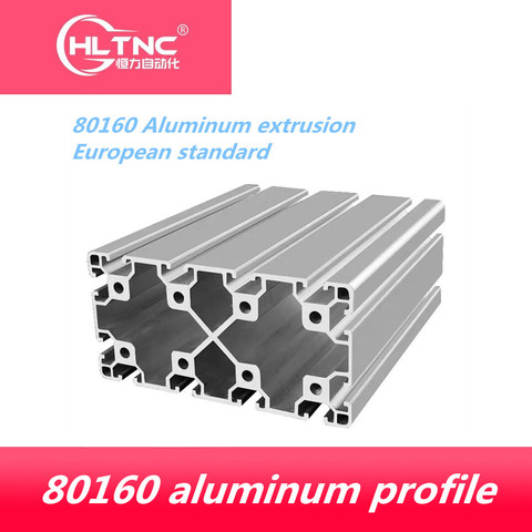 Profil en alliage d'aluminium extrudé, standard européen, promotion 2022, épaisseur 80160 2mm, cadre en alliage d'aluminium pour construction CNC ► Photo 1/3