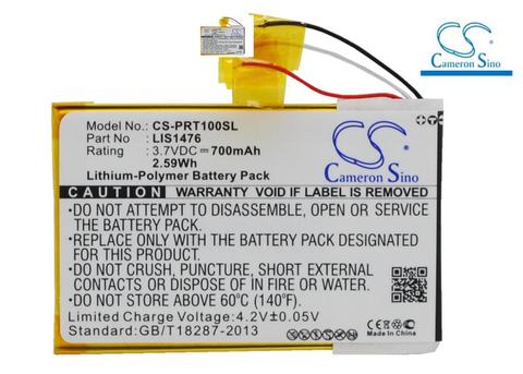 LIS1476MHPPC(SY6) Batterie Pour SONY PRS-T1 PRS-T2 PRS-T3 PRS-T3E PRS-T3S 700mAh ► Photo 1/4