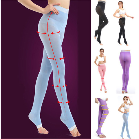 1 paire de varices Compression brûler les graisses Super mince dormir pendant la nuit bas minceur dame beauté jambe Slim legging Patch ► Photo 1/6