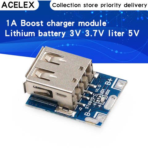 5V Boost booster Module d'alimentation Lithium LiPo batterie charge panneau de Protection LED affichage USB pour bricolage chargeur 134N3P programme ► Photo 1/6