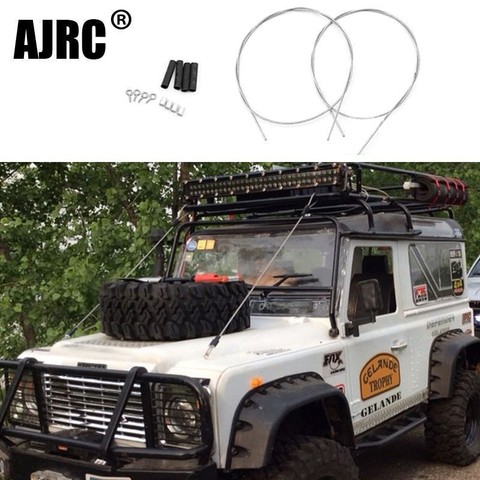 Chenille et corde en acier, pièces modifiées, pour voiture RC 1/10 Axial SCX10 90046 TAMIYA CC01 D90 D110 TF2 RC4WD Traxxas TRX-4 TRX-6, 2 pièces ► Photo 1/6