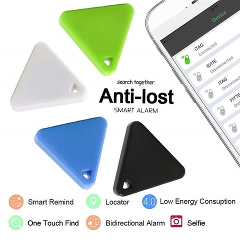 Animaux de compagnie Smart Mini GPS Tracker Anti-perte alarme étiquette sans fil Bluetooth Tracker enfant sac portefeuille clé localisateur Anti perte alarme ► Photo 1/6