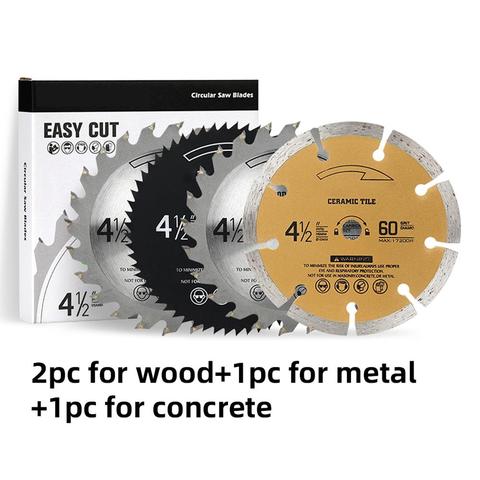 Lame de scie pour scie circulaire 10mm diamètre intérieur 115mm 89mm pour le travail du bois métal PVC béton retour gratuit livraison gratuite ► Photo 1/6