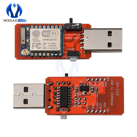 Carte de développement sans fil WiFi, Module d'antenne vers pilote TTL ESP-07 V-4.5V, ESP07 CH340 G CH340G USB vers TTL ESP8266 ► Photo 1/6