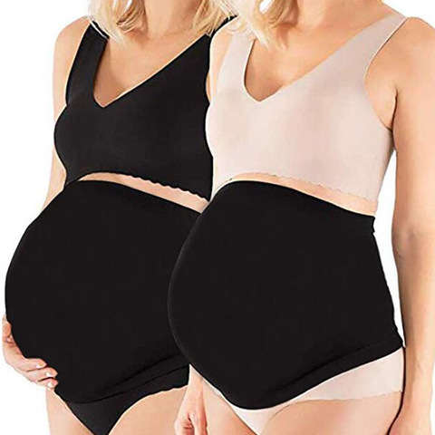 Ceinture de maternité pour femme enceinte uniquement,bandeau respirant pour le soutien abdominal, corset de maintien de la taille pour future maman, accessoire de confort et de soin prénatal, ► Photo 1/6