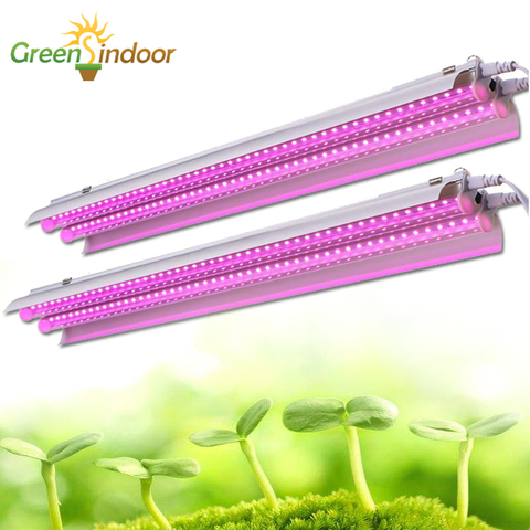 Phytolampe Led à spectre complet pour culture hydroponique intérieure de plantes, 50cm, Double couvercle de projecteur ► Photo 1/6