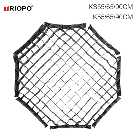 TRIOPO – boîte à lumière pliable, grille en nid d'abeille pour parapluie octogonal 55cm 65cm 90cm 120cm (grille uniquement) ► Photo 1/5