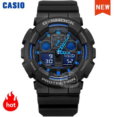 Casio-montre de sport pour hommes g shock, ensemble de luxe, chronographe militaire, étanche, à quartz, LED ► Photo 1/6