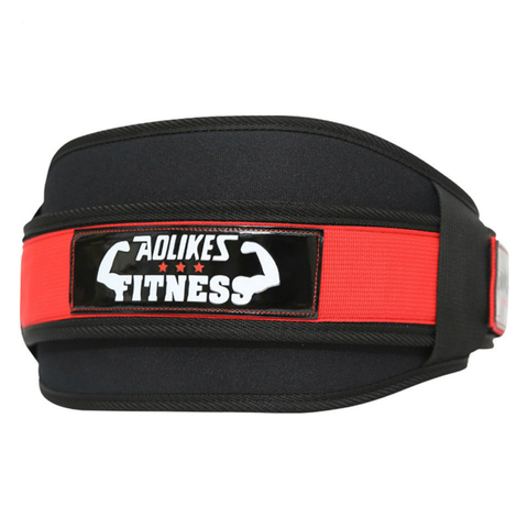 AOLIKES Fitness ceinture de musculation haltère haltère entraînement dos soutien haltérophilie ceinture gymnastique Squat Dip Powerlifting taille ► Photo 1/6