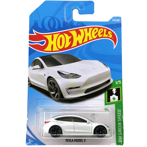 Hot Wheels voiture modèle TESLA 3 S X, édition Collector, métal moulé, jouet pour enfants, idée cadeau ► Photo 1/6