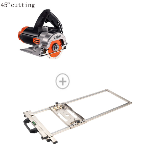 Multifonction électricité scie circulaire tondeuse Machine bord Guide positionnement planche à découper outils bois routeur ► Photo 1/6