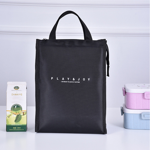 Sac de rangement pour pique-nique, sac Portable en Nylon, isolation fruits frais et boissons froides pochettes Bento travail scolaire, organisateur de voyage fournitures alimentaires ► Photo 1/6