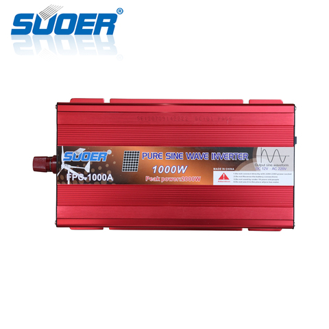 Suoer – onduleur à onde sinusoïdale Pure 220v, 12v dc, 1000w(FPC-1000A) ► Photo 1/1