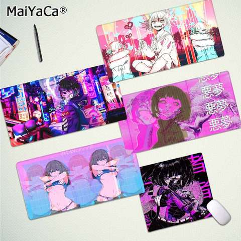 MaiYaCa garçon tapis cadeau Vaporwave pépin Anime fille ordinateur portable tapis de souris livraison gratuite grand tapis de souris claviers tapis ► Photo 1/6