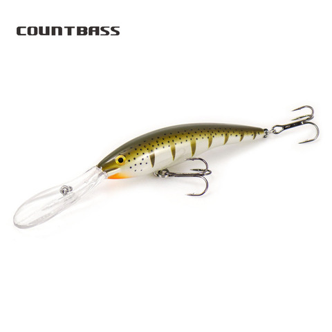 1pc Countbass 90mm 14.6g queue profonde Wobbler La Peche Au Leurre flottant plongée profondeur 6M appâts Chatterbait leurres de pêche ► Photo 1/6