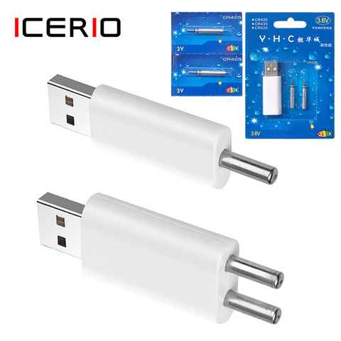 ICERIO-batterie flottante de pêche, Rechargeable, chargeur USB pour Batteries flottantes électroniques, accessoires de pêche de nuit, CR425, LED ► Photo 1/6