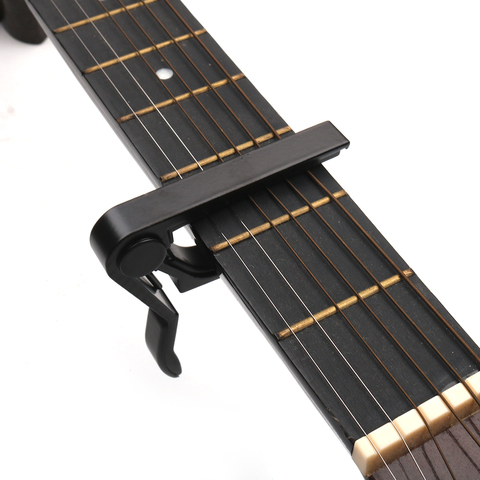 Pièces universelles de guitare de ton de pince de Capo d'alliage d'aluminium ajustement rapide de changement pour les amateurs de musique jouant des accessoires ► Photo 1/6