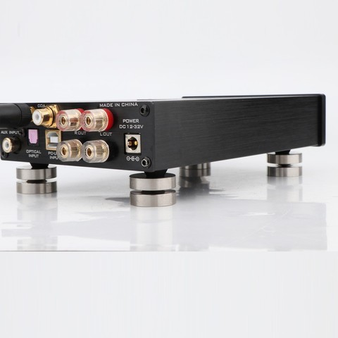 Pied de support pour haut-parleur audio HiFi SP00014, 23.5mm, en acier inoxydable, 4 pièces ► Photo 1/6