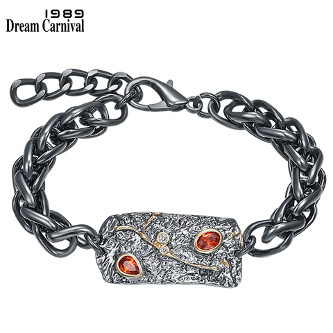 DreamCarnival – Bracelet gothique pour femmes, bijoux en métal noir, or, zircone, Cool, à la mode, WB1232, 1989 ► Photo 1/6