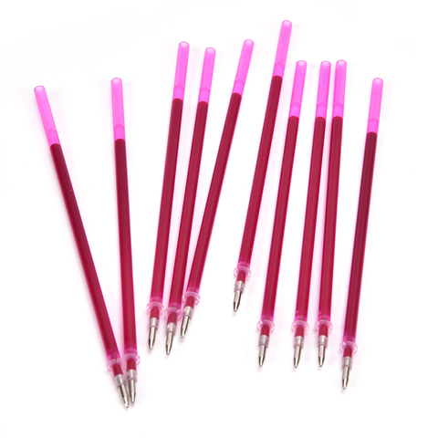 Stylos à recharge effaçables à la chaleur, 10 pièces, marqueur de haute température pour tissu disparaissant, pour Patchwork, outil de couture en cuir PU ► Photo 1/6