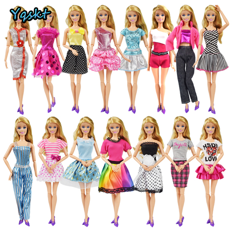 Mode fête haute qualité poupée vêtements robe accessoires meilleur cadeau fille jouets élégant pantalon jupe pour Barbie poupée accessoires ► Photo 1/6