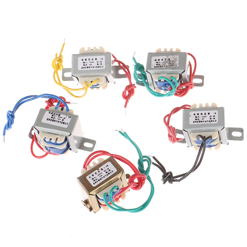 Transformateur de puissance en cuivre, simple/double tension d'entrée, 6V, 9V, 12V, 15V, 24V, 1W, noyau en cuivre EI, 220V, 50Hz ~ 60Hz ► Photo 1/6