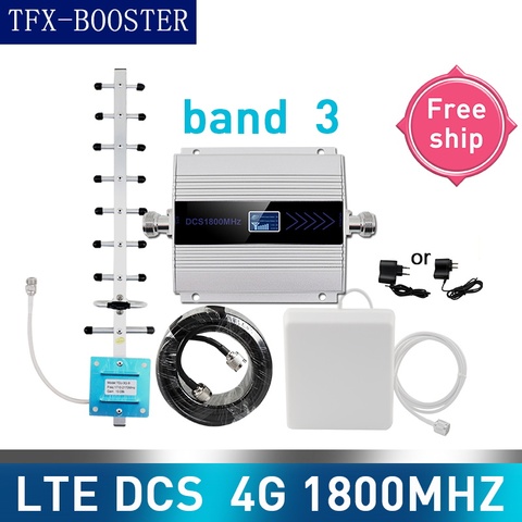 TFX-BOOSTER 1800mhz LTE DCS amplificateur de signal cellulaire 4G réseau mobile amplificateur répéteur de téléphone amplificateur 15m câble antenne bande 3 ► Photo 1/6