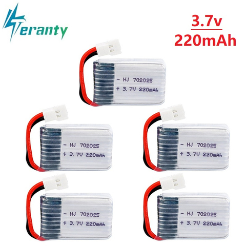 1 pièces/3 pièces/5 pièces 3.7V 200mAh batterie Lipo pour Syma X4 X11 X13 télécommande hélicoptère 3.7V lithium batterie avion modèle 752025 ► Photo 1/4