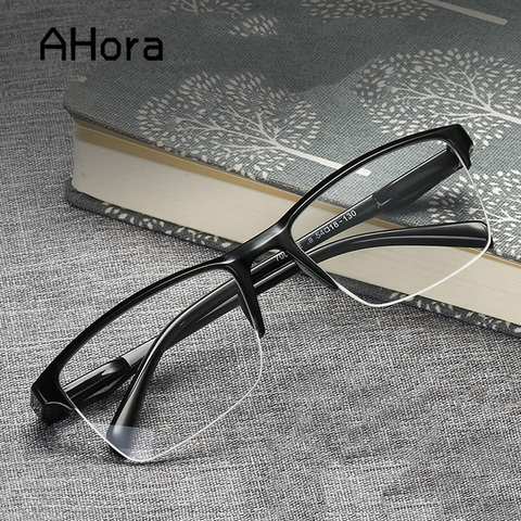 Aore – lunettes de lecture à demi-monture carrée ultralégères pour hommes et femmes, presbytes + 0.25 0.5 0.75 1 1.25 1.5 2 1.75 2.25 3 ► Photo 1/6