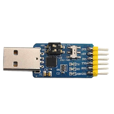 CP2102 USB-UART 6-en-1 multifonctionnel (USB-TTL/RS485/232,TTL-RS232/485,232 à 485) adaptateur série 3.3V / 5V Compatible livraison directe ► Photo 1/6