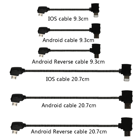 Câble de données OTG pour télécommande, connecteur Micro USB type-c IOS, extension pour DJI Mavic MINI Pro Air Mavic 2 ► Photo 1/6
