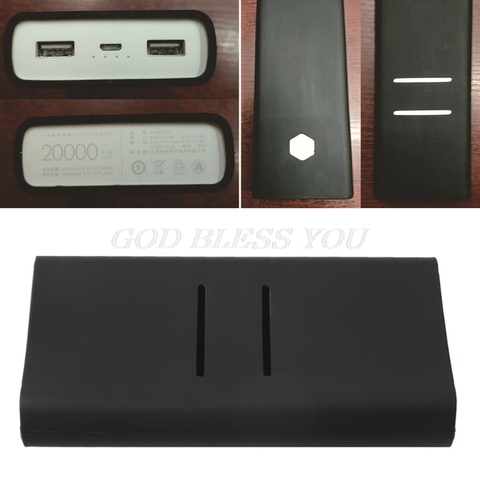 Étui de Protection en Silicone antidérapant pour Xiaomi mi 2C, housse de Protection pour batterie portable 20000mAh, accessoires, noir, 1 pièce ► Photo 1/6