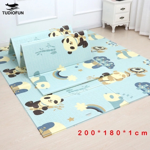 200*180cm Nouveau matériel XPE tapis de jeu pour tapis chambre enfant animaux Tapis d'escalade pliable tapis de jeux jouet 0 à 3 ans tapis puzzle tapis enfant ► Photo 1/6