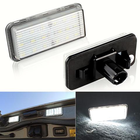 2 pièces aucune erreur Canbus voiture LED numéro plaque d'immatriculation lumière pour Toyota Land Cruiser 100 200 Prado 120 Reiz 4D Mark X accessoires ► Photo 1/6