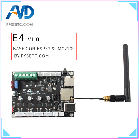 Carte FYSETC E4 carte de contrôle d'imprimante 3D minimale basée sur le microcontrôleur ESP32 de ESPRESSIF intégré Wi-Fi et Bluetooth ► Photo 1/5