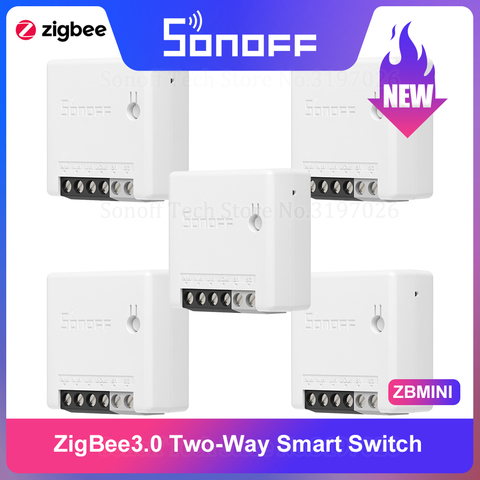 ITEAD SONOFF ZBMINI Zigbee 3.0 commutateur intelligent bidirectionnel APP télécommande via eWeLink Support Hub SmartThings Alexa Google Home ► Photo 1/6