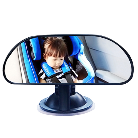 Rétroviseur intérieur de voiture réglable Rotation ventouse bébé miroirs siège arrière de voiture bébé vue miroir pièces intérieures ► Photo 1/6