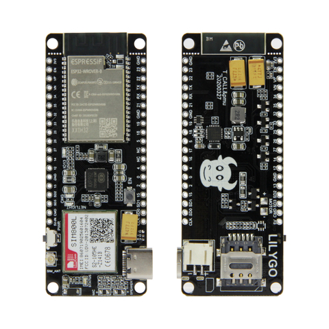 LILYGO – LILYGO®Module sans fil TTGO t-call & PMU ESP32, antenne SIM, carte SIM, Module SIM800L ► Photo 1/6