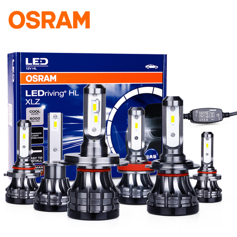 OSRAM H8 H11 H16 Led HB3 HB4 9005 9006 H1 9012 HIR2 H7, 1 paire, Mini ampoule de voiture, phare anti-brouillard led pour moto 12V 6000K ► Photo 1/6