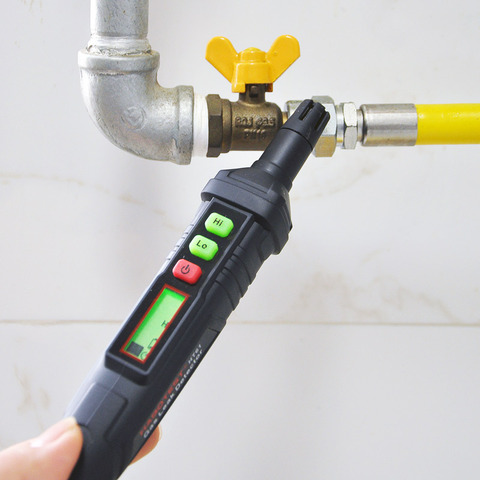 Détecteur de gaz naturel stylo Type détecteur de fuite analyseur de compteur de gaz Combustible moniteur pour la maison Visible alarme sonore HABOTEST HT61 ► Photo 1/6