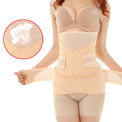 3in1 ventre Abdomen bassin post-partum ceinture corps récupération ventre mince après l'accouchement taille livraison après taille formateur Corset ► Photo 1/6