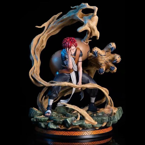 Figurines de dessin animé Gaara 25cm, décorations pour la maison, personnage de dessin animé japonais, jouets modèles à collectionner en Pvc ► Photo 1/5