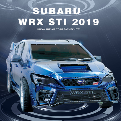 MMZ – Puzzle 3D en métal, modèle de voiture de course Subaru WRX STI 2022, découpé au Laser, jouets pour enfants, cadeaux pour adultes ► Photo 1/5