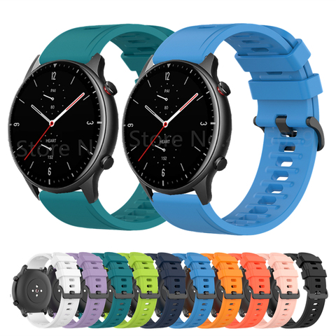 Bracelet de montre pour Bracelet en Silicone Amazfit GTR2 pour Bracelet Huami Amazfit GTR 2 / 47mm / 42mm / Bip U / GTR 2e / GTS2 ► Photo 1/6