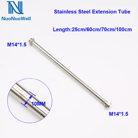 NuoNuoWell – accessoires de Machine de pulvérisation électrique agricole, tige d'extension de pulvérisation en acier inoxydable, connecteur 1/4 pouces, 1 pièce ► Photo 1/4