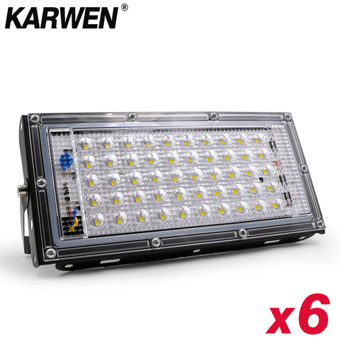 6 pcs/lot étanche Ip65 LED projecteur 50W AC 220V 240V projecteur Led réflecteur projecteurs éclairage de jardin extérieur ► Photo 1/6